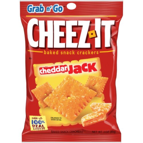 Cheez-It Grab n' Go Cheese Crackers, Cheddar Jack, Grab and Go