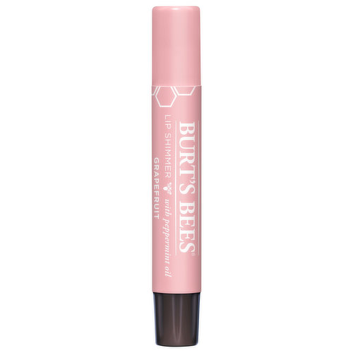 Burt's Bees Lip Shimmer, with Peppermint Oil, Grapefruit