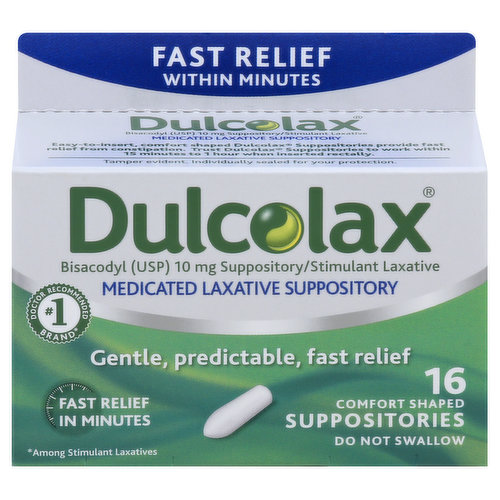 Dulcolax Medicated Laxative Suppository