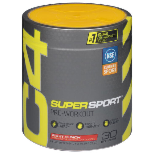 C4 Super Sport Pre-Workout, Fruit Punch