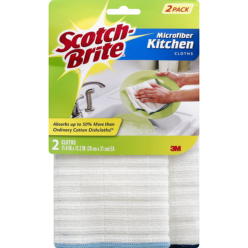 Kitchen Dish Cloths 10 Pack Bulk DishCloths Cotton Scrubbing Wash