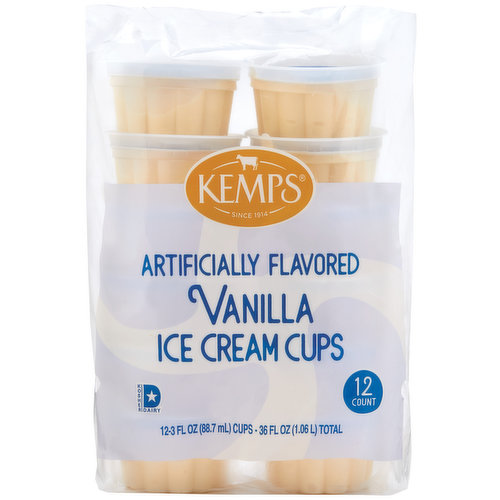 Kemps Ice Cream Jr.'s Vanilla Ice Cream Cups