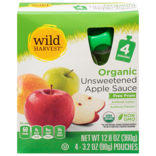 Wild Harvest Apple Sauce, Organic, Unsweetened