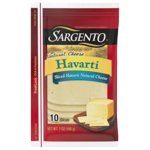 Sargento Cheese, Havarti, Natural