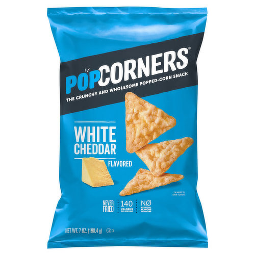 PopCorners Popped-Corn Snack, White Cheddar Flavored