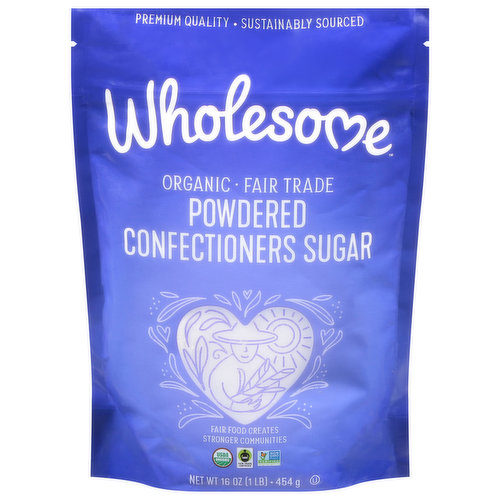 Wholesome Confectioners Sugar, Organic, Powdered