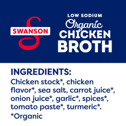 Save on Swanson Organic Chicken Broth Low Sodium Free Range Order