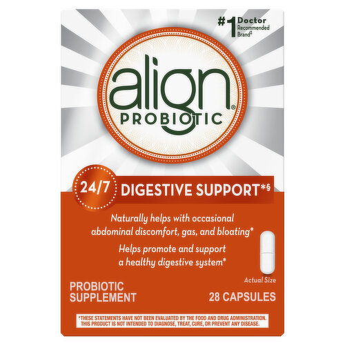 Align Digestive Support Align Probiotic, Daily Probiotic Supplement, 28 Capsules