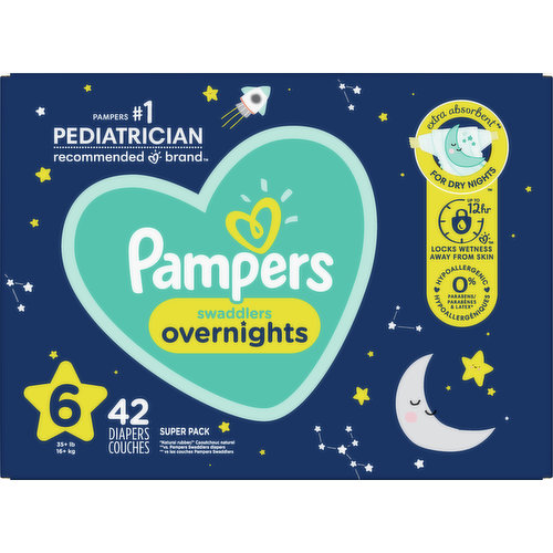 Pampers swaddlers size sales 5 overnight