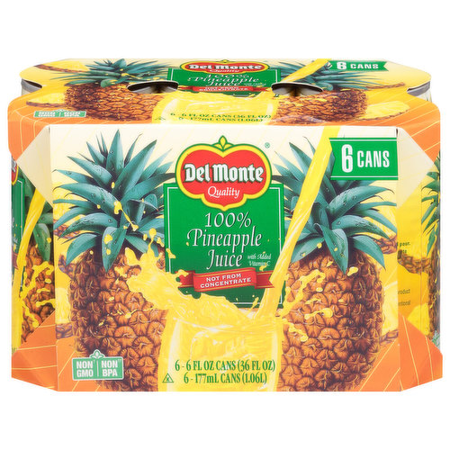 Del Monte Juice, 100% Pineapple