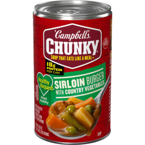 Campbell's® Chunky® Healthy Request® Sirloin Burger with Country Vegetable Beef Soup