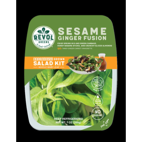 Revol Greens Greenhouse Ginger Fusion Salad Kit