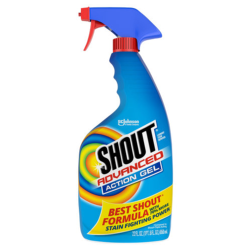 Shout Action Gel Laundry Stain Remover, Advance