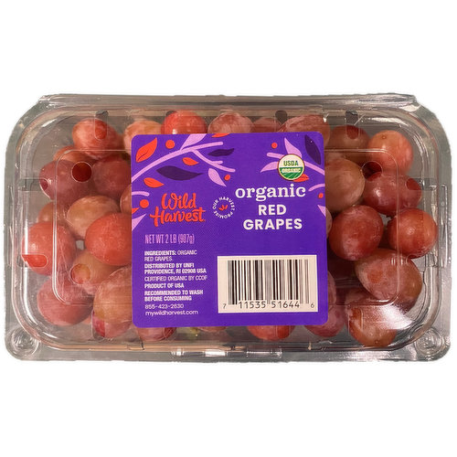 Organic Red Seedless Grapes - 2lb Bag