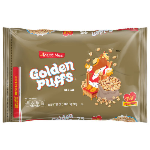 Malt O Meal Golden Puffs Cereal, Family Size