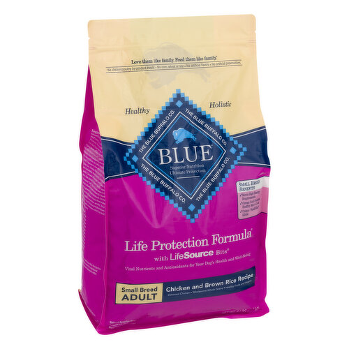 Blue Buffalo Blue Life Protection Formula Toy Breed Adult Chicken & Brown  Rice Recipe Dry Dog Food, 4 lbs.