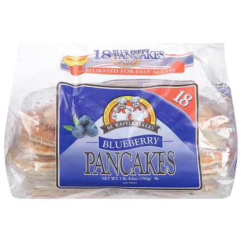 De Wafelbakkers Pancakes, Blueberry