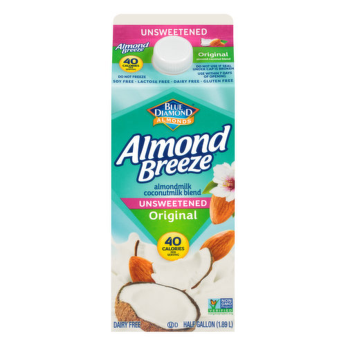 Almond Breeze Unsweetened Original Almondmilk Coconutmilk Blend
