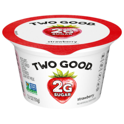 Two Good Yogurt, Strawberry, Ultra-Filtered, Low Fat