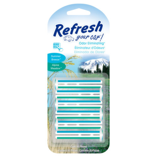 Refresh Your Car! Air Freshener, Summer Breeze/Alpine Meadow