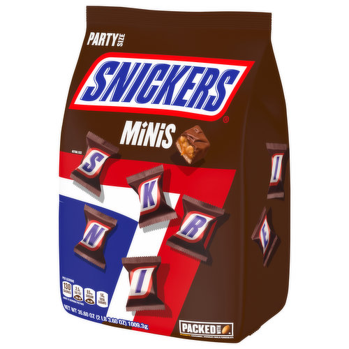 Snickers Candy Bars, Minis 11.5 oz, Chocolate