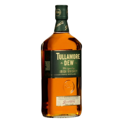 Tullamore DEW Irish Whiskey, Triple Distilled, The Legendary