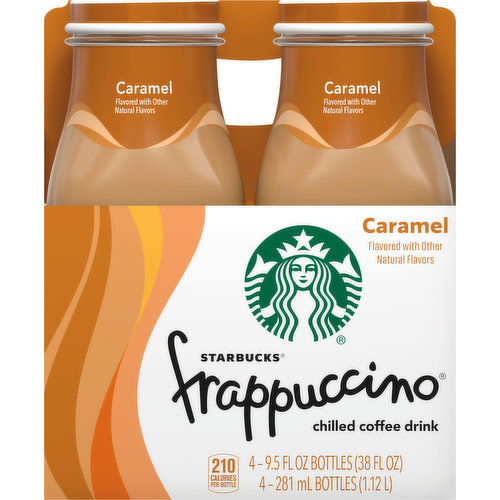 Starbucks Frappuccino Starbucks® Frappuccino® Caramelly Intense Caramel Chilled Coffee Drink 4-9.5 fl. oz. Glass Bottles