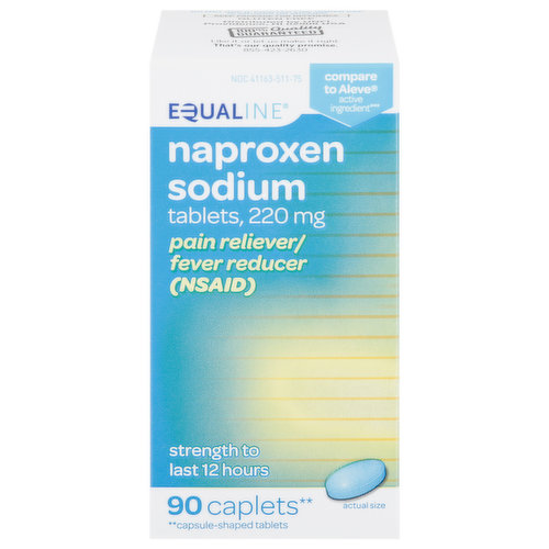 Equaline Naproxen Sodium, 220 mg, Caplets
