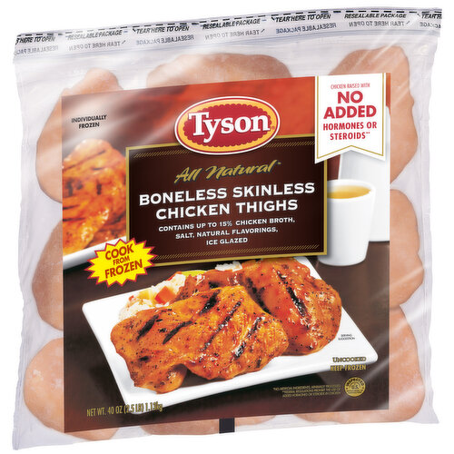 Tyson Boneless Skinless Chicken Thighs (Frozen)