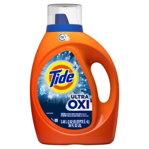 Tide Tide Ultra Oxi Liquid Laundry Detergent, 59 Loads, 84 fl oz