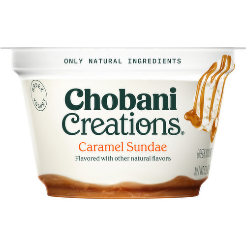 Chobani Creations Yogurt, Greek, Caramel Sundae