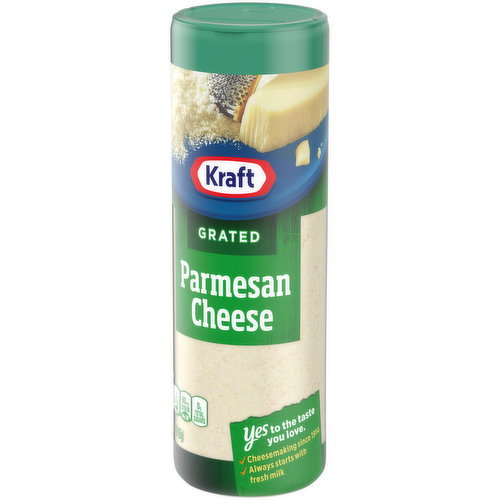 Kraft Parmesan Grated Cheese, 3 oz Shaker