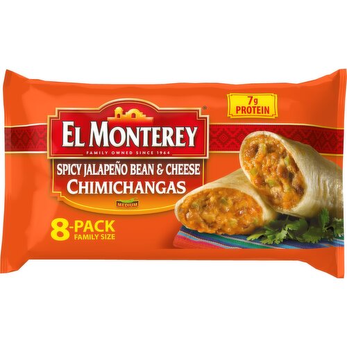 El Monterey Spicy Bean & Cheese Chimichangas