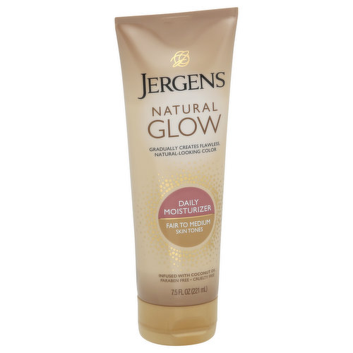 Jergens Natural Glow Daily Moisturizer, Fair to Medium Skin Tones