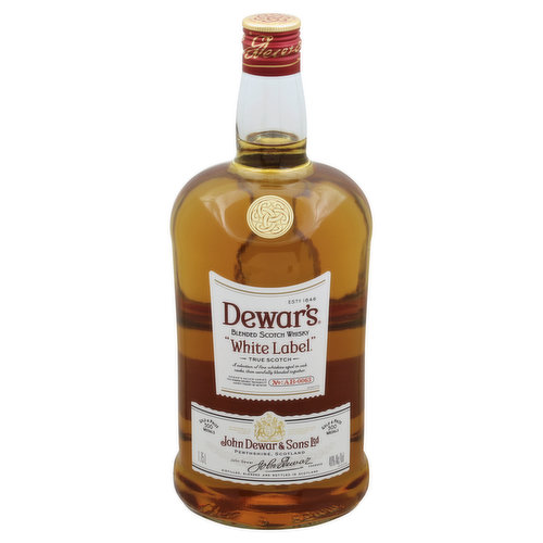 Dewars White Label Whisky, Scotch, Blended