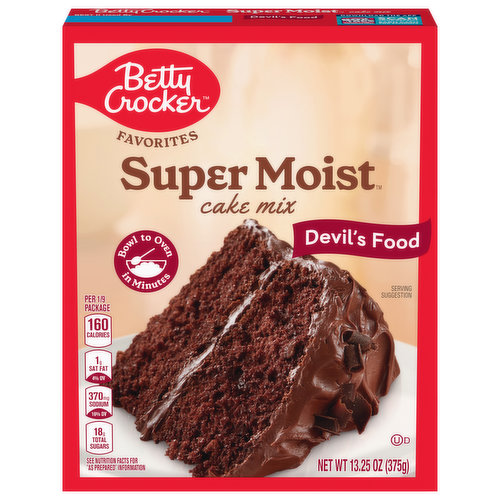 Betty Crocker Super Moist Cake Mix, Devil's Food