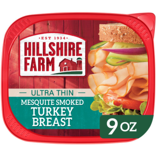 Hillshire Farm Hillshire Farm Ultra Thin Sliced Mesquite Smoked Turkey Breast Sandwich Meat, 9 oz
