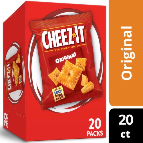 Cheez-It Cheese Crackers, Original, Single Serve