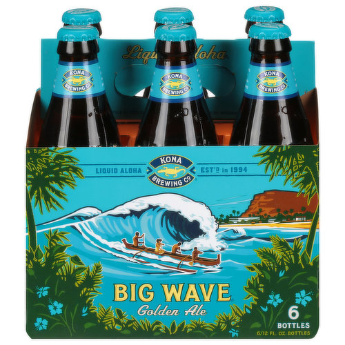 Kona Brewing Co Beer, Golden Ale, Big Wave