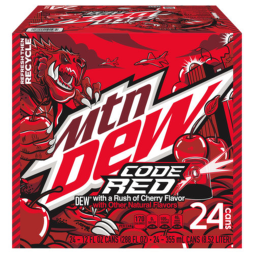 Mtn Dew Soda, Code Red