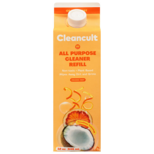 Cleancult All Purpose Cleaner Refill, Orange Zest