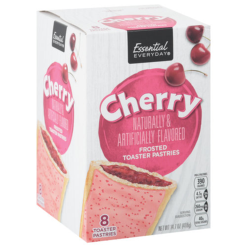 Essential Everyday Toaster Pastries, Cherry, Frosted