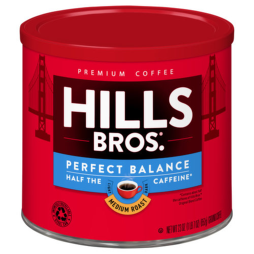 Hills Bros. Coffee, Ground, Medium Roast, Perfect Balance