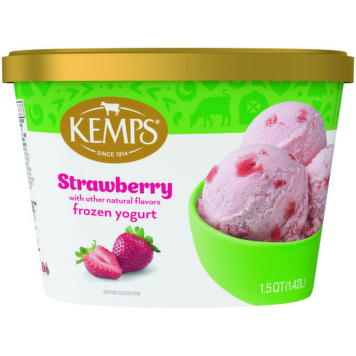 Kemps Strawberry Frozen Yogurt