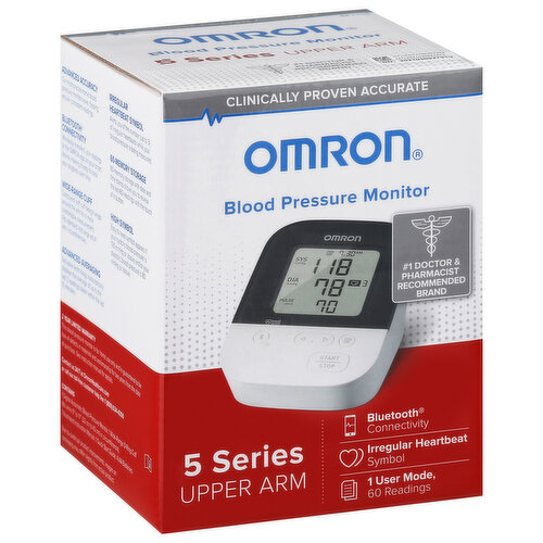 Omron Blood Pressure Monitor, Upper Arm, 10 Series