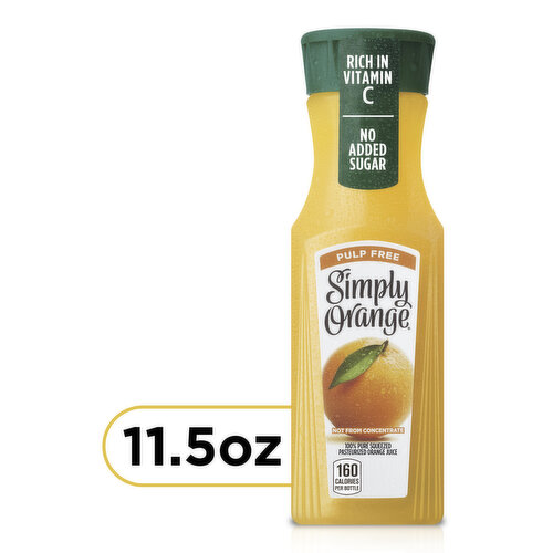 Simply Simply Orange Pulp Free Juice 100  Orange Pulp Free Orange Juice