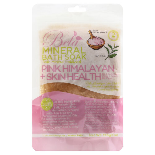 BELA Mineral Bath Soak, Pink Himalayan + Skin Health