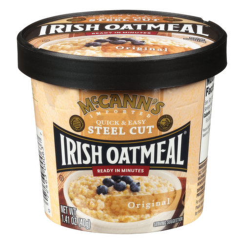 McCanns Imported Original Quick & Easy Steel Cut Irish Oatmeal