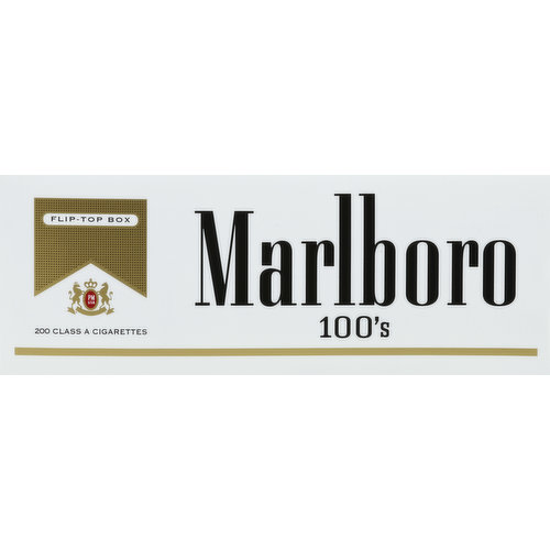 Marlboro Filter Cigarettes, Gold Pack 100'S, Smooth Original
