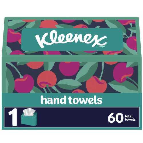 Kleenex Hand Towels, Metallic Blue, 1-Ply